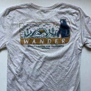 WANDER Quality Goods Bear Outdoor Tee Shirt Small‎ Hiking Mountains Georgia